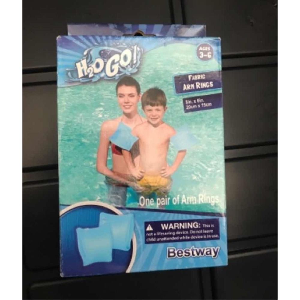 H2O GO Inflatable Swim Armbands Kids Pool Floaties Dolphin Ages 3-6
